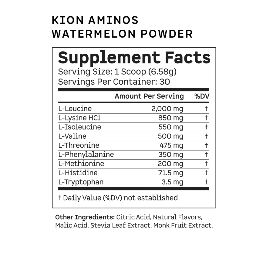 Kion Aminos Powder Nutritional Supplements 30 Servings