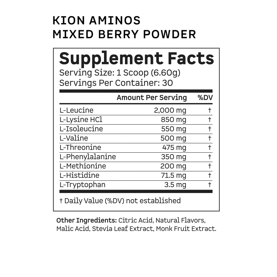 Kion Aminos Powder Nutritional Supplements 30 Servings