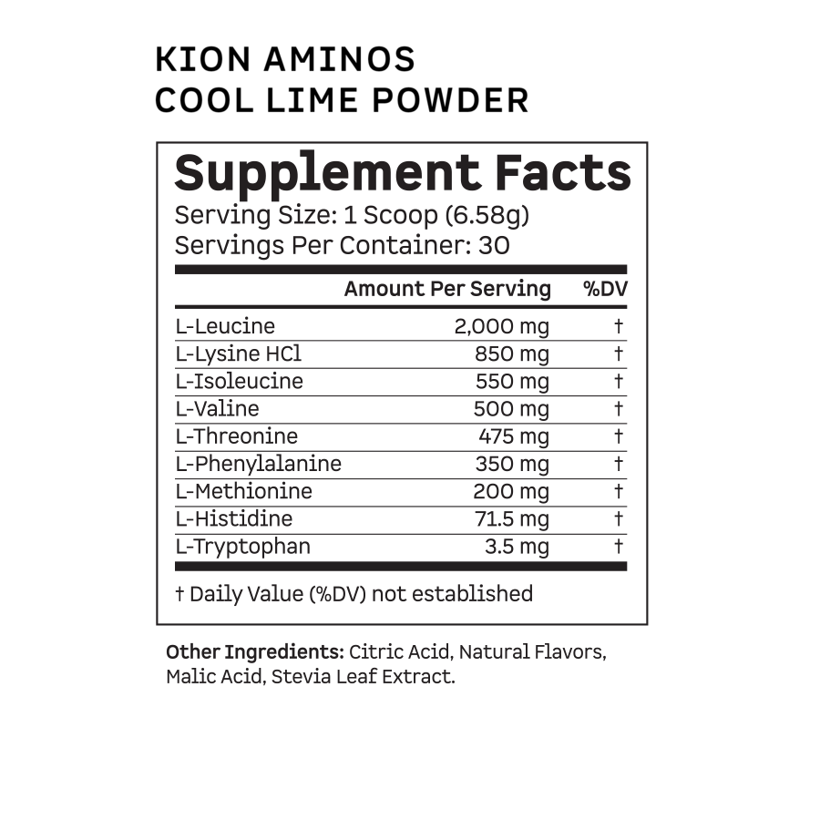Kion Aminos Powder Nutritional Supplements 30 Servings